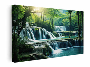 Luxury Waterfall Art canvas Print