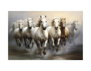 White Horses Painting