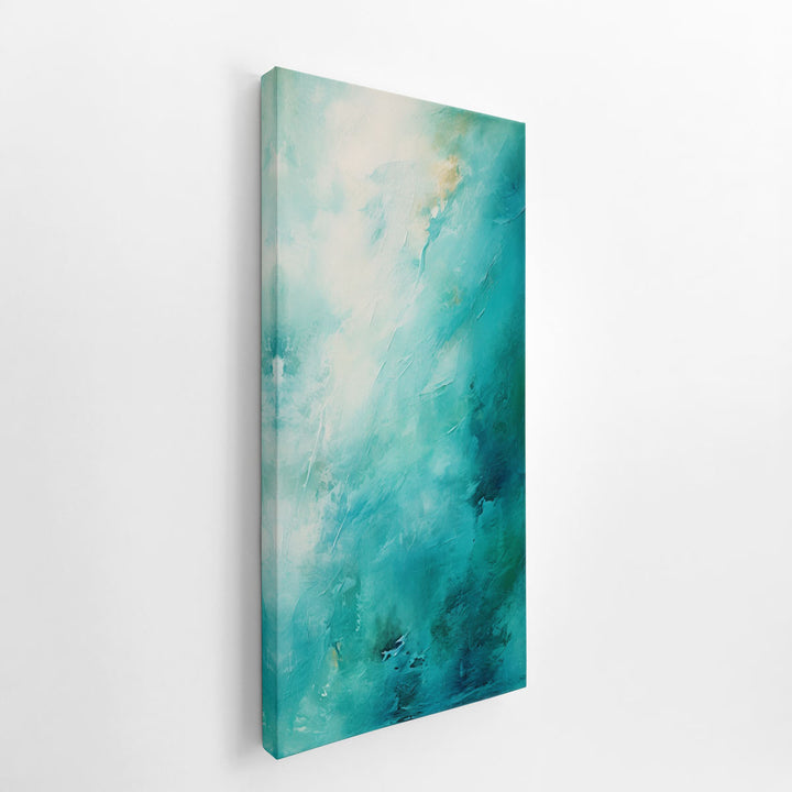 Teal Abstract Artwork  canvas Print