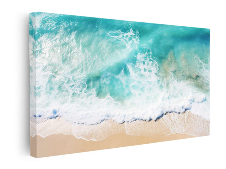 Teal Ocean Art  canvas Print