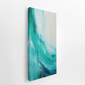 Teal Painting canvas Print