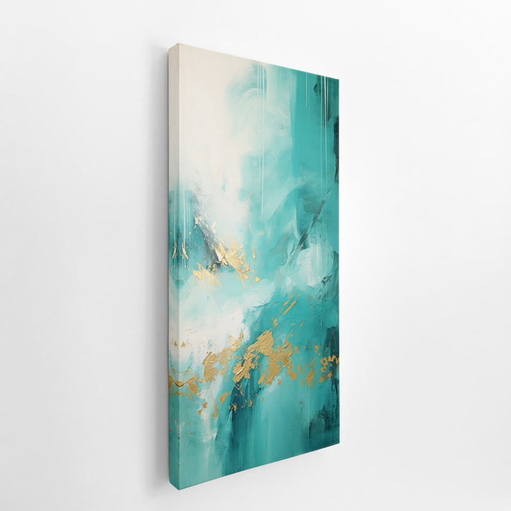 Teal High End Painting  canvas Print