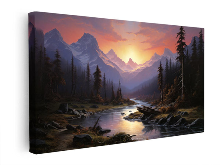 Sierra Sunrise Painting  canvas Print