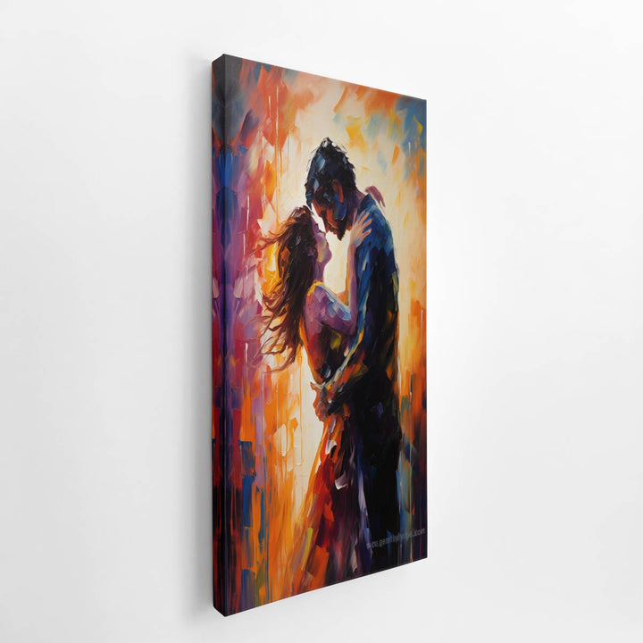 Modern The kiss Painting Inspired  canvas Print