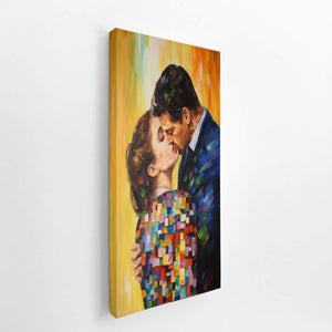 Modern The kiss canvas Print