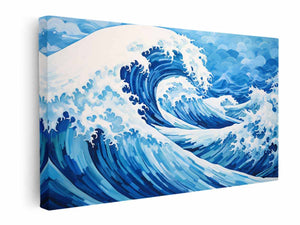 Ocean Waves Painting Inspired canvas Print