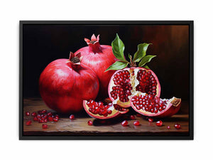 Pomegranate Painting canvas Print