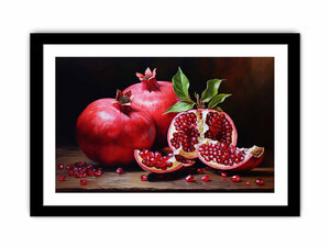 Ruby Harvest classic still life canvas art for dining room or kitchen decor.