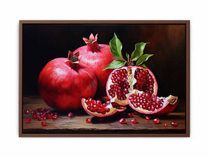 Ruby Harvest classic still life canvas art for dining room or kitchen decor.