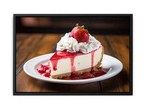 Strawberry Cheesecake Art Print canvas Print