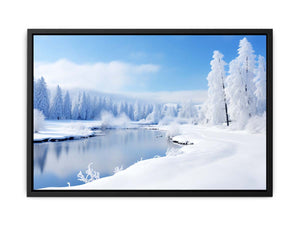 Switzeralnd Snow Art canvas Print