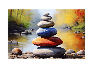 Stacking Stones Painting