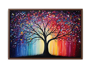 Radiant Midnight Tree colorful abstract tree for modern home decor.
