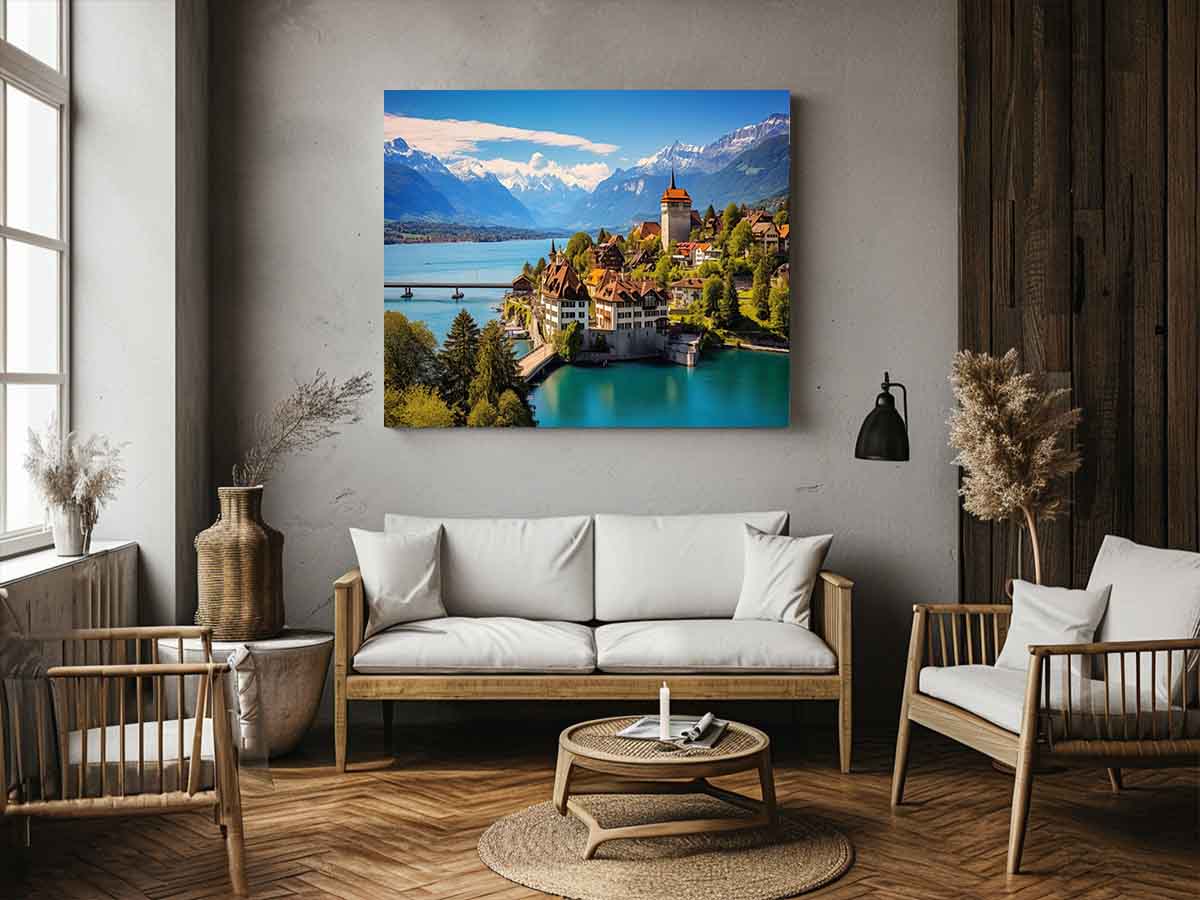Switzerland Artwork Art Print