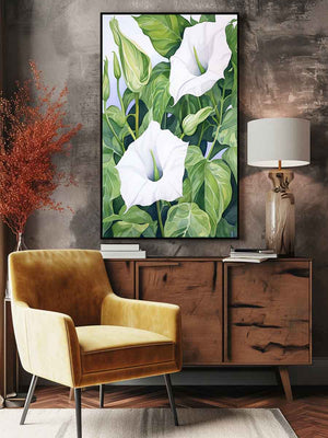 White Garden Trumpets