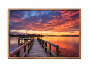 Jetty Sunset Artwork Painting