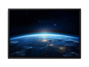 Earth Artwork From Universe canvas Print
