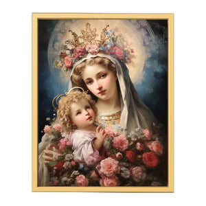 Beautiful Virgin Mary Artwork framed Print