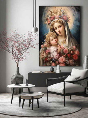 Beautiful Virgin Mary Artwork Art Print