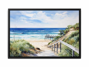 Beach Path Artwork canvas Print