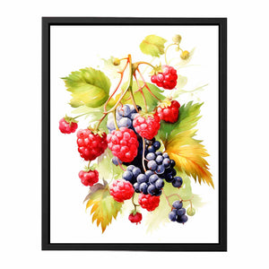 Berries Painting canvas Print