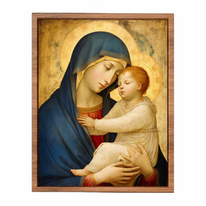 Mother Mary and Jesus artwork Painting