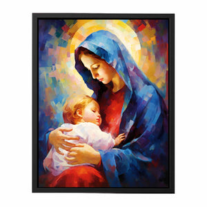 Mother Mary and Jesus Painting canvas Print