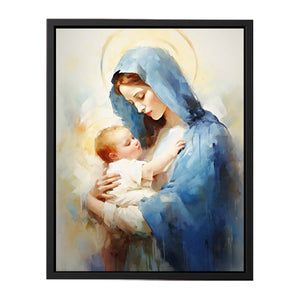 Virgin Mary Painting canvas Print