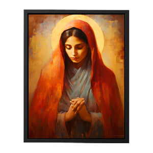Virgin Mary Pain canvas Print