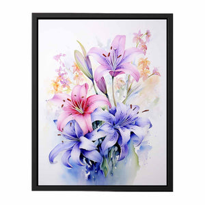 Watercolor Art Painting canvas Print