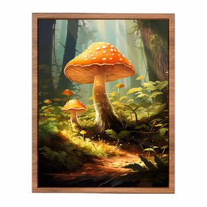 Mushroom Painting In Jungle Painting