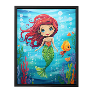Mermaid Painting canvas Print