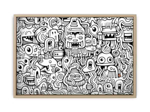 Doodle Art framed Print