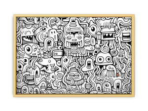Doodle Art framed Print