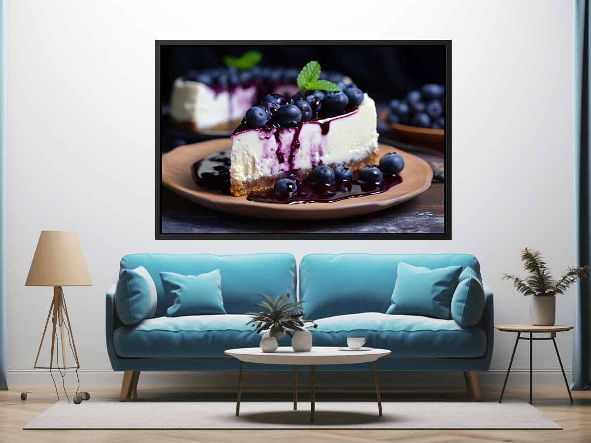 Blueberry Cheesecake Art Art Print