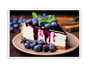 Blueberry Cheesecake Poster Painting