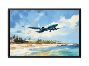 Airplane Art Painting canvas Print