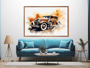 Vinatge Car Old Style Art Print