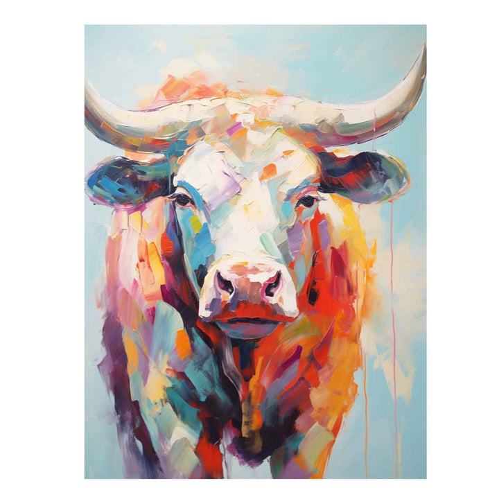 Modern Bull Framed Art