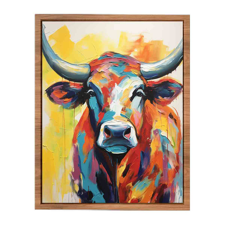 Modern Bull Painting  