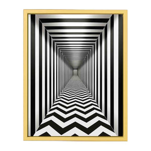Modern Art Originals Illusion framed Print