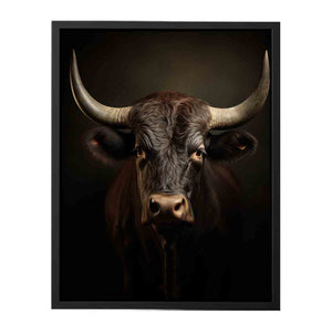 Bull Portrait canvas Print