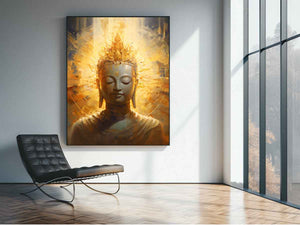 Buddha Gold Painting Art Print