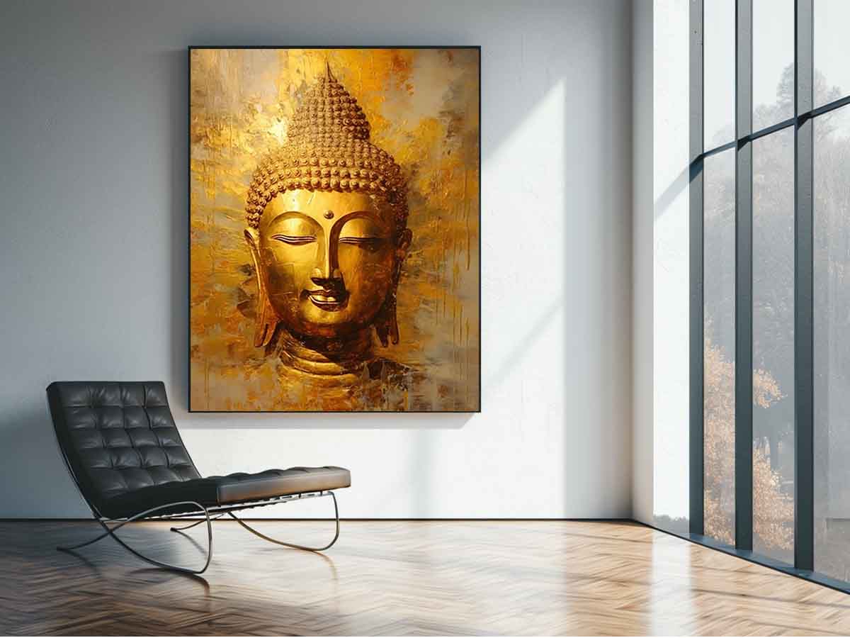 Buddha Gold Art Print