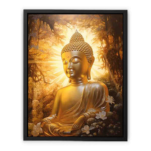 Buddha Gold Art canvas Print