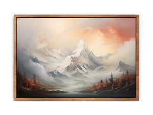 White Mountian Print Painting