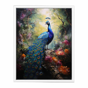 Beautiful Peacock Print Painting