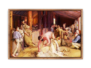 Shearing the Rams by Tom Roberts Poster