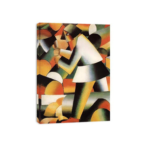 The Woodcutter by Kasimir Malevich Painting