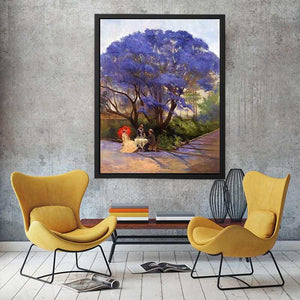 Under The Jacaranda by Godfrey Rivers Painting